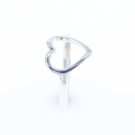 Sterling Silver Open Heart Ring