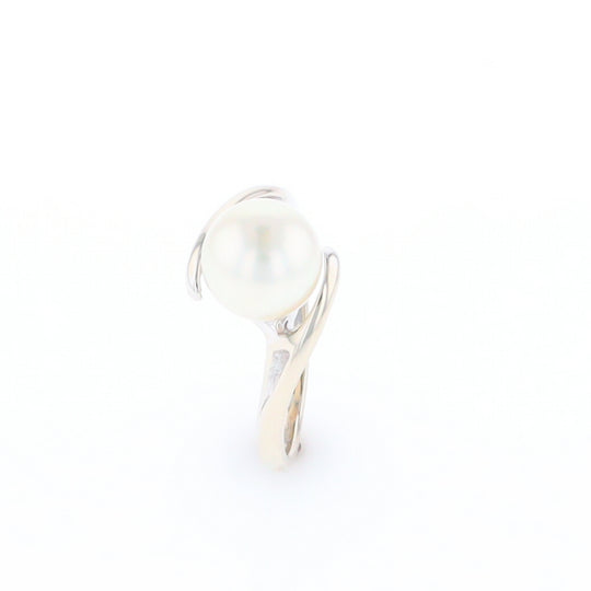 Pearl Solitaire Bypass Ring