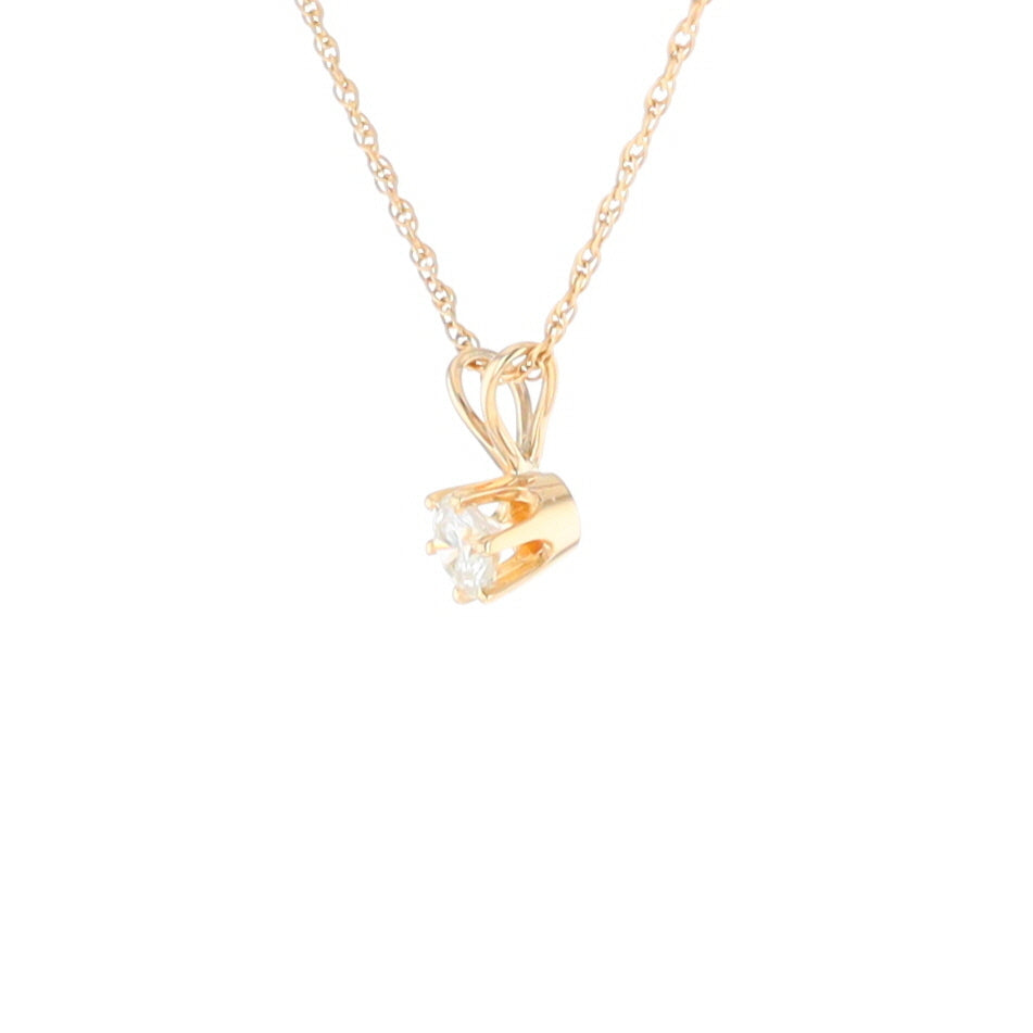 Solitaire Diamond Pendant