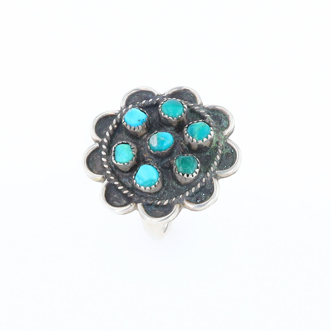 Turquoise Flower Ring