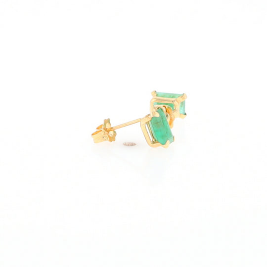 Emerald Stud Earrings