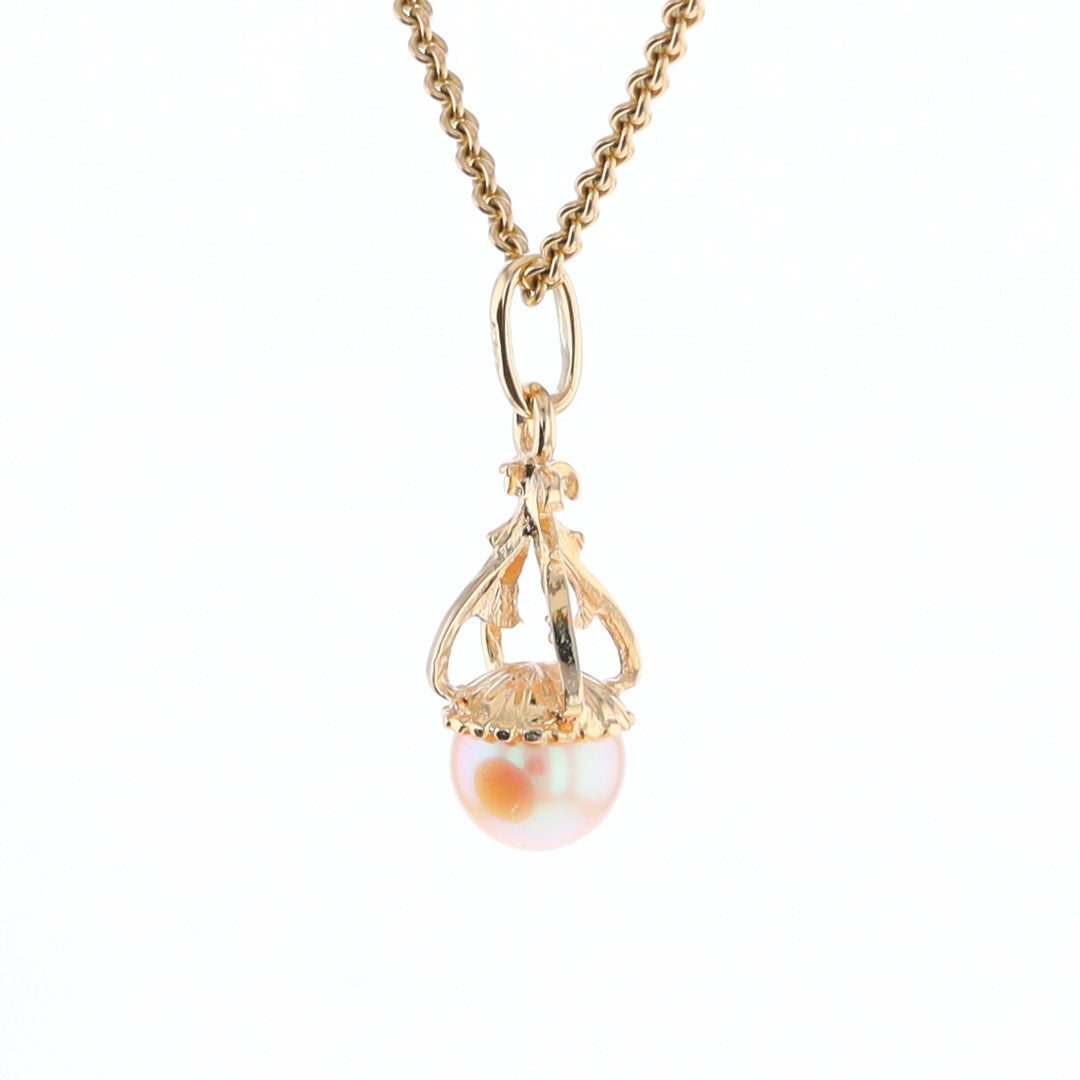 Swirl Chandelier Pearl Pendant