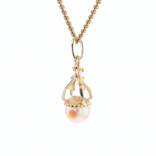 Swirl Chandelier Pearl Pendant