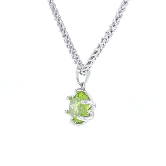 Solitaire Peridot Tulip Pendant