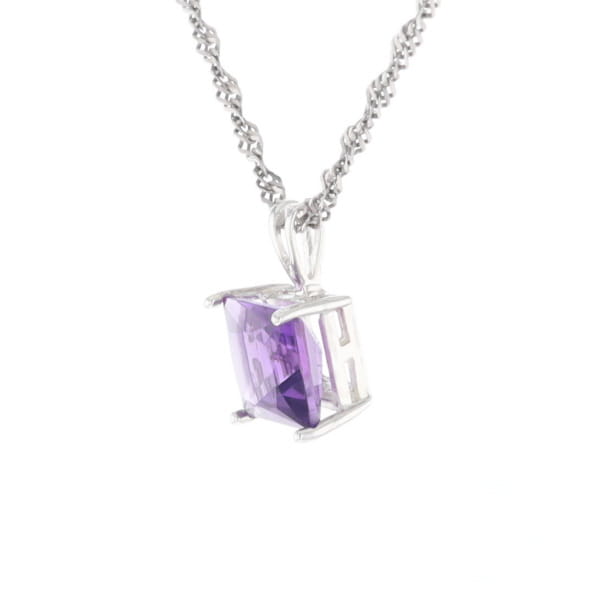 Amethyst Solitaire Pendant