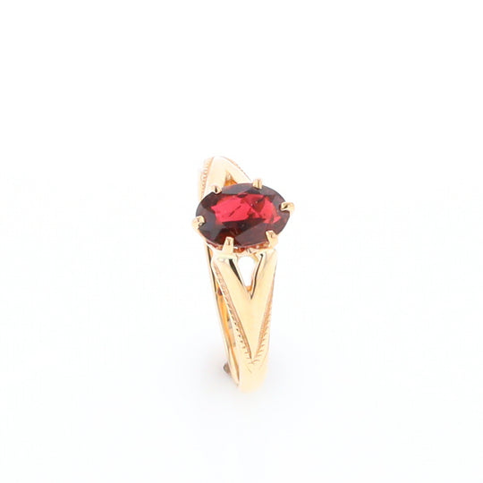 Oval Solitaire Tourmaline Ring