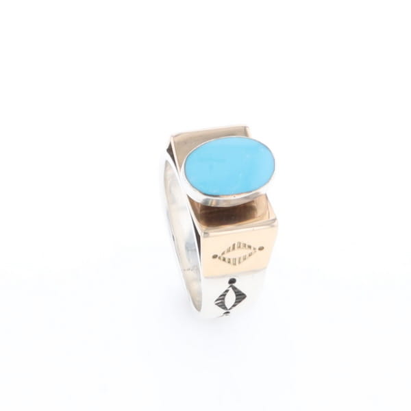 Bezel Set Turquoise Ring
