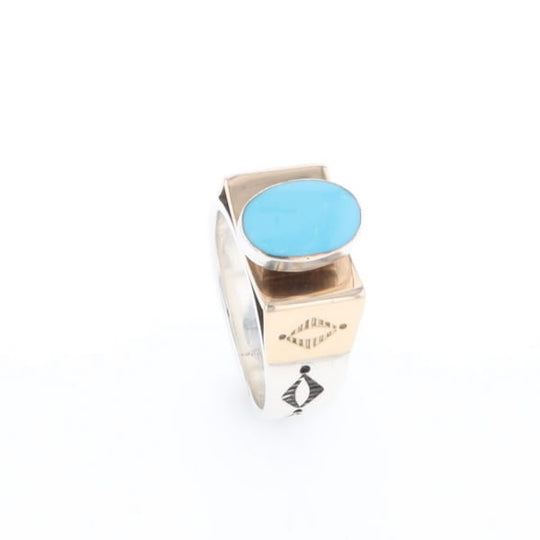 Bezel Set Turquoise Ring