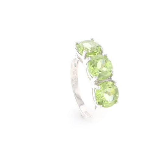 Triple Peridot Ring