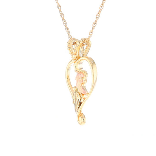 Black Hills Gold Open Heart Necklace
