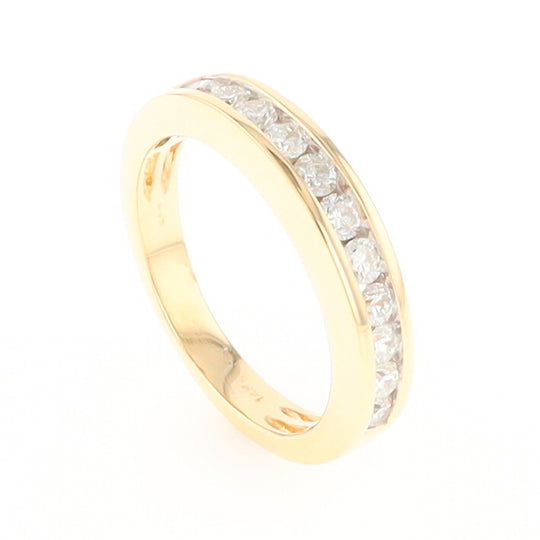 Channel Set Diamond Wedding Band in 14K Gold