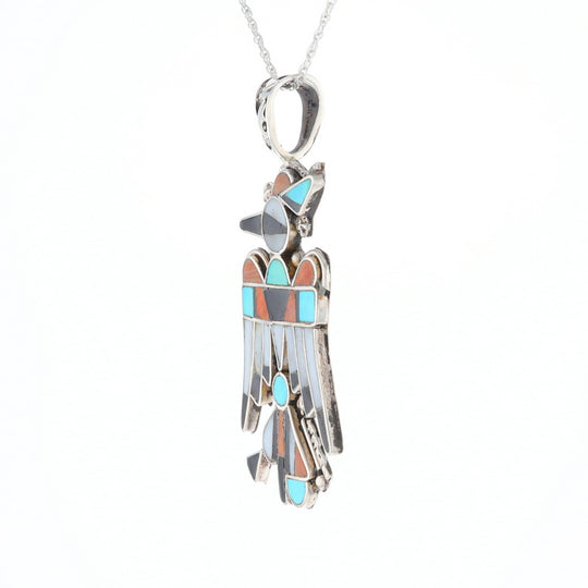 Native Multi-Stone Thunderbird Pendant