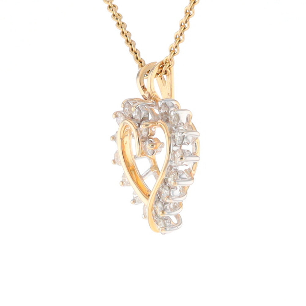 Open Heart Diamond Pendant