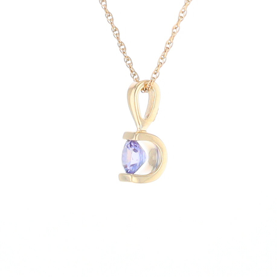 Solitaire Tanzanite Pendant