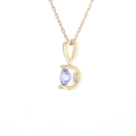 Solitaire Tanzanite Pendant
