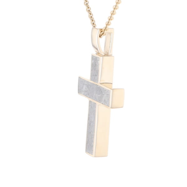 Meteorite Cross Pendant
