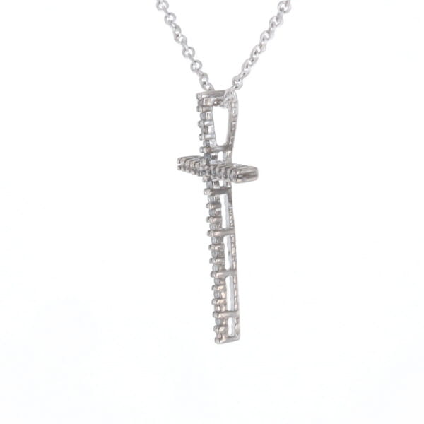 Thin Diamond Cross Necklace