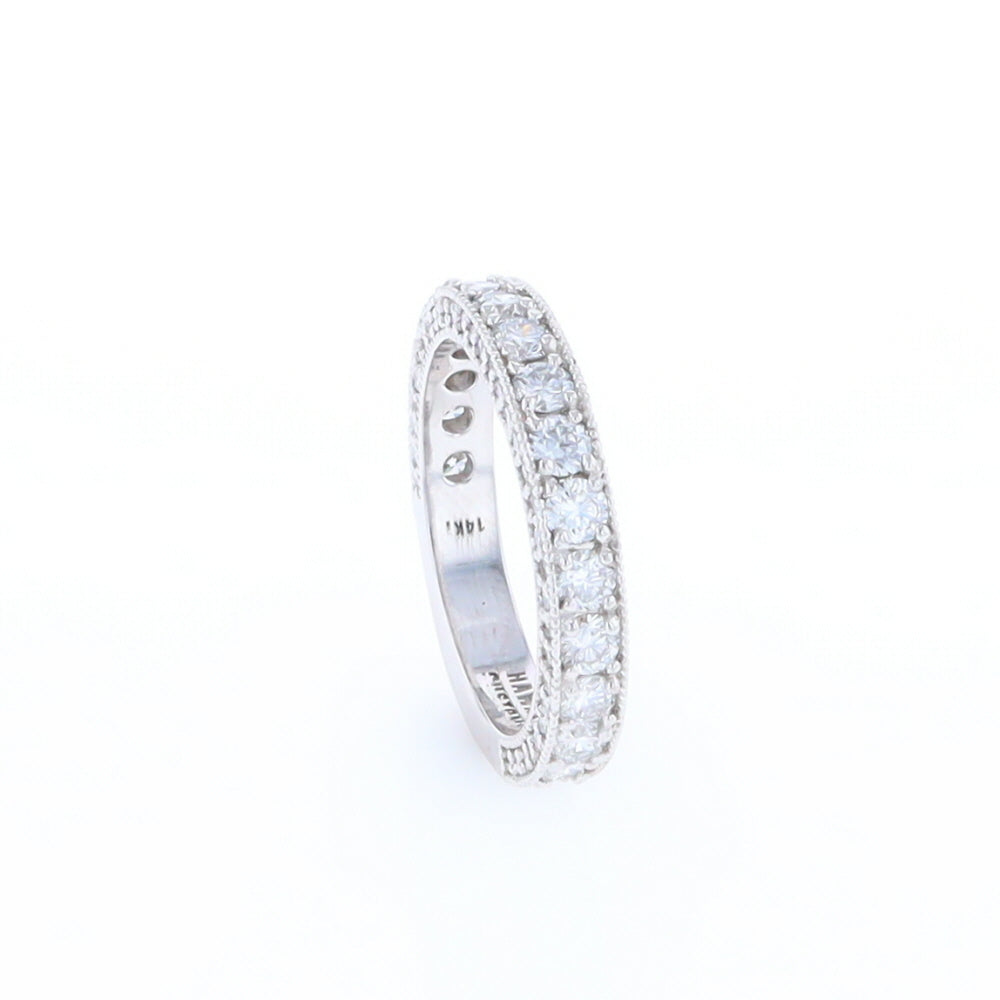 Diamond Encrusted Wedding Band