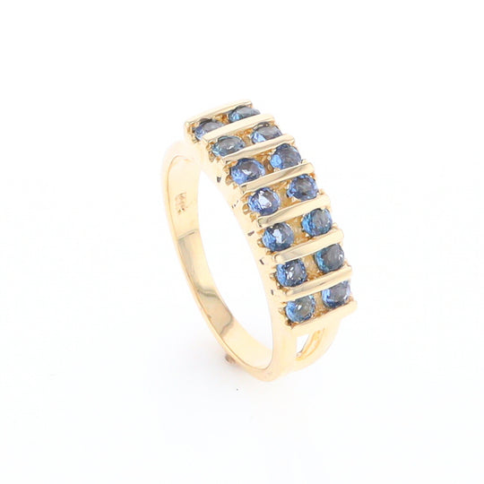 Channel Set Sapphire Ring