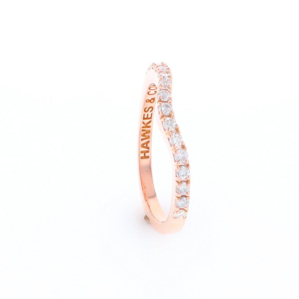 Rose Gold Diamond Wedding Band