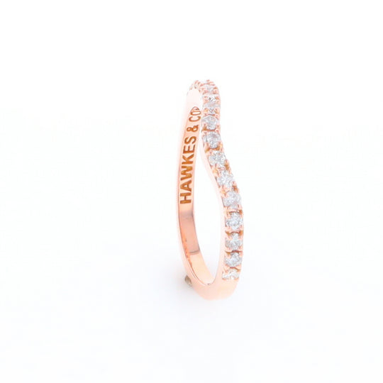 Rose Gold Diamond Wedding Band