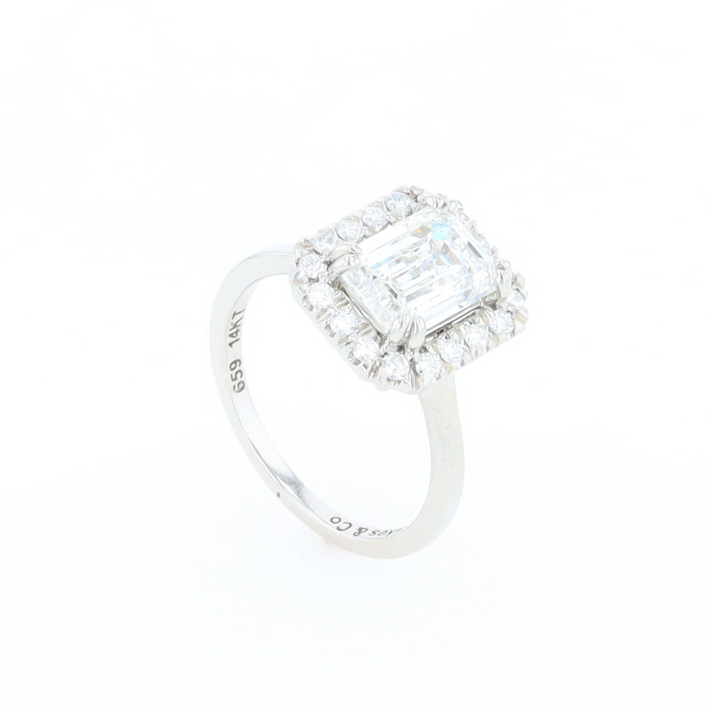 Emerald Cut Diamond Engagement Ring