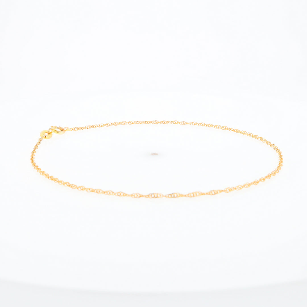 Gold Singapore Anklet