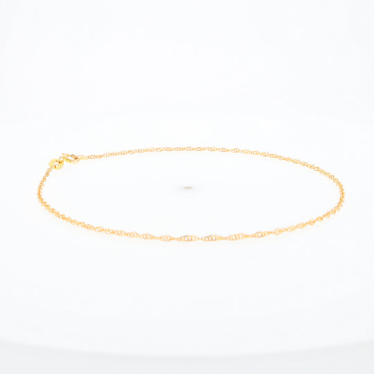 Gold Singapore Anklet