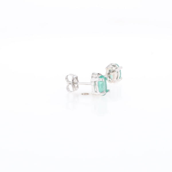 Oval Emerald Stud Earrings