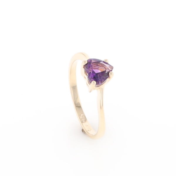 Heart Amethyst Ring