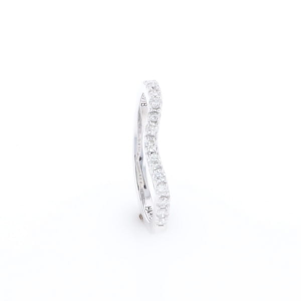 Diamond Contour Wedding Band