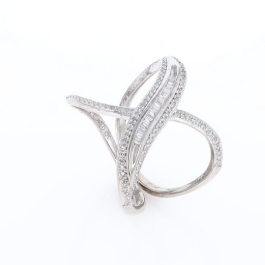 Dramatic Bypass Diamond Ring