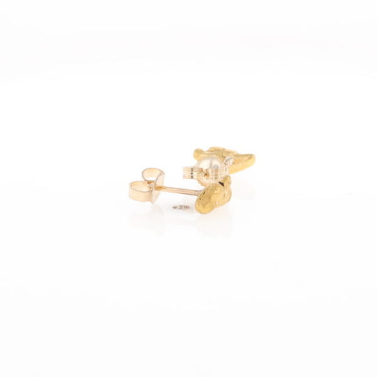 Natural Gold Nugget Stud Earrings