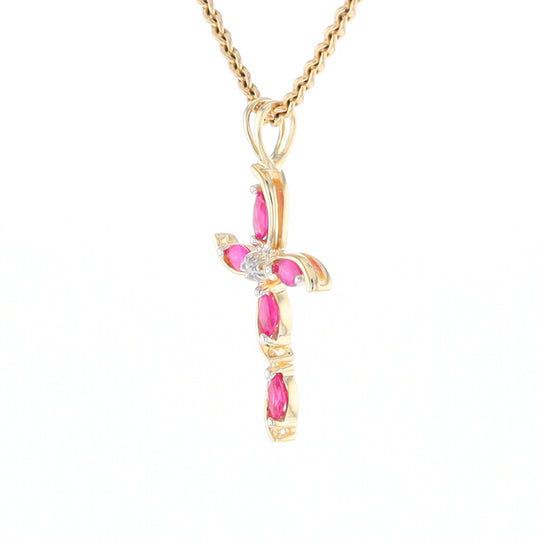 Marquise Ruby Cross