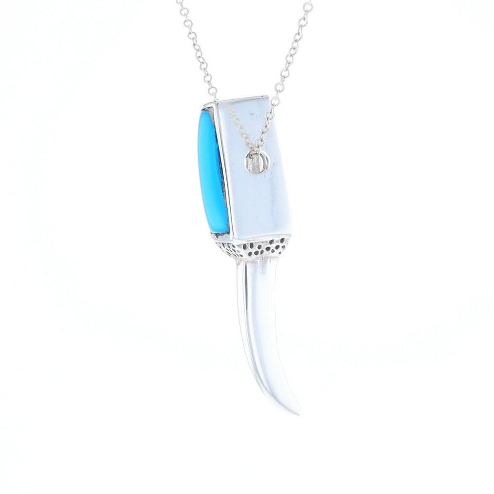 Turquoise Talon Inlaid Pendant