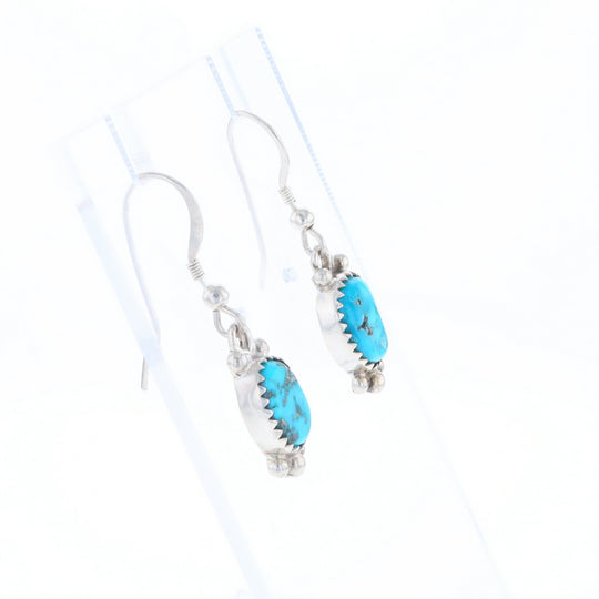 Native Dangle Turquoise Bead Earrings