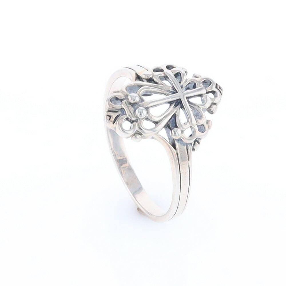 Openwork Cross Ring