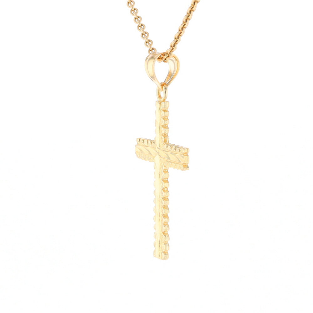Textured Cross Pendant