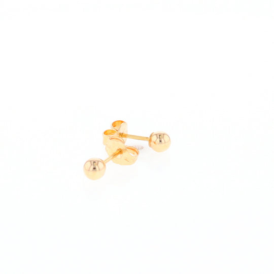 Gold Ball Stud Earrings