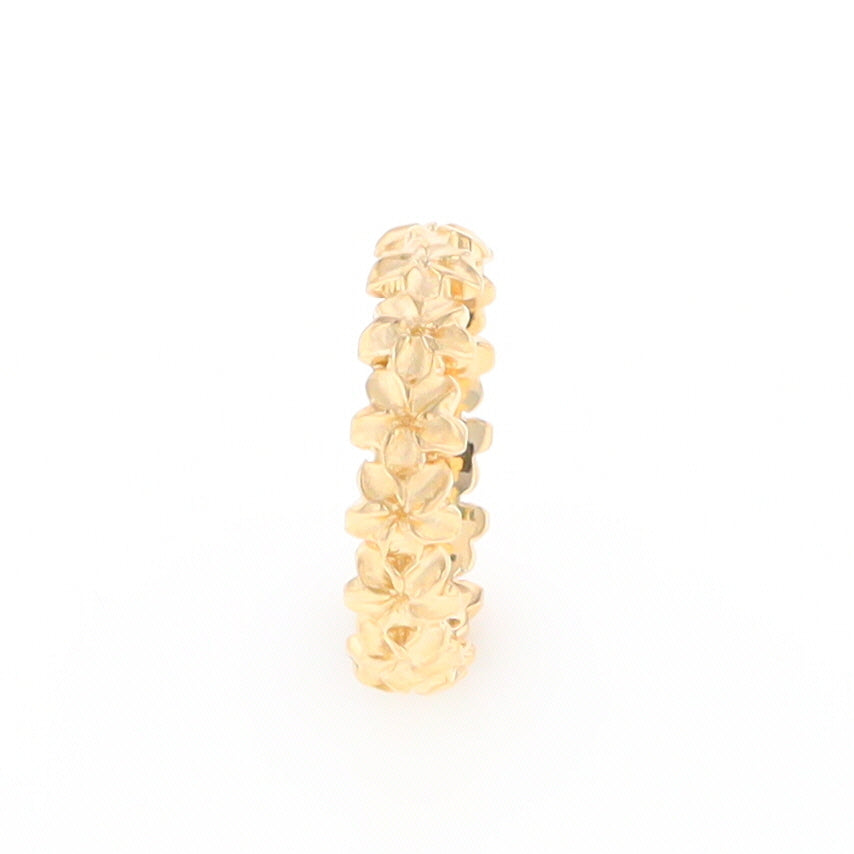 Gold Flower Eternity Ring