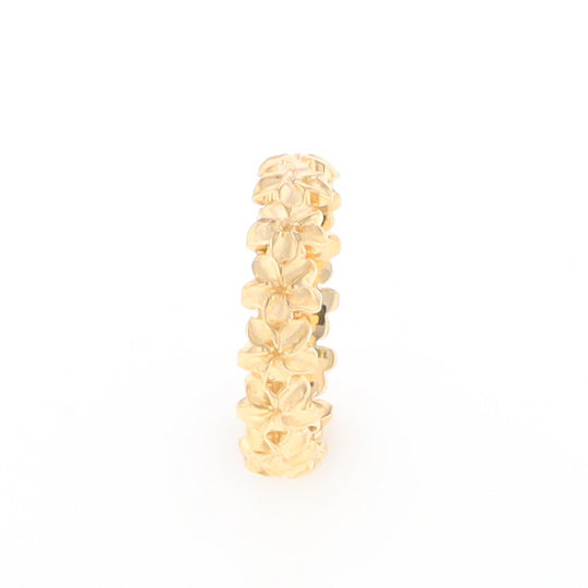 Gold Flower Eternity Ring