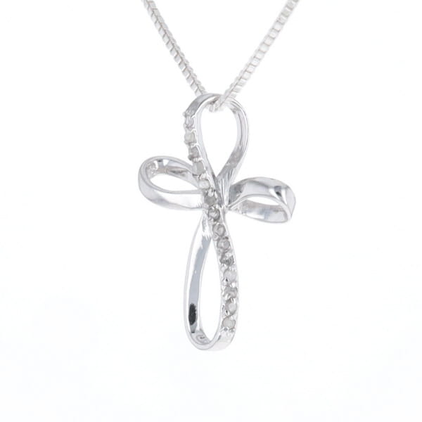Open Loop Cross Necklace