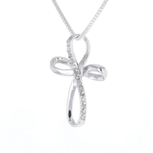 Open Loop Cross Necklace