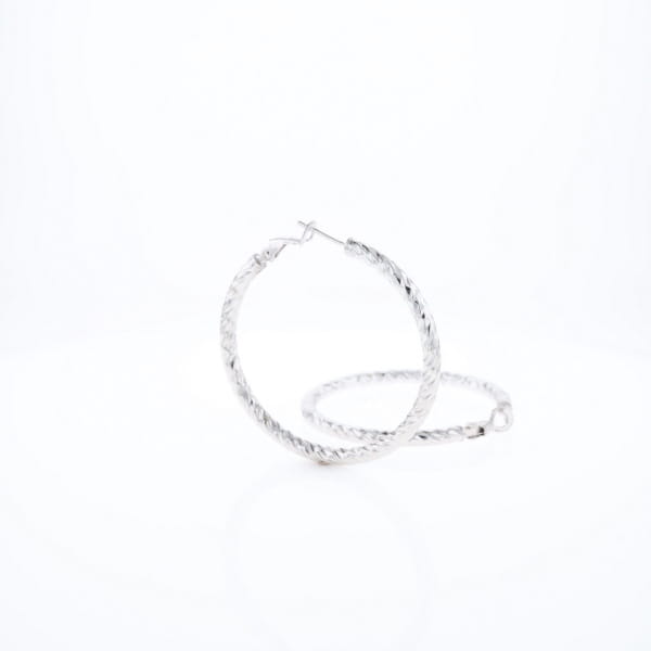 Diamond Cut Hoops