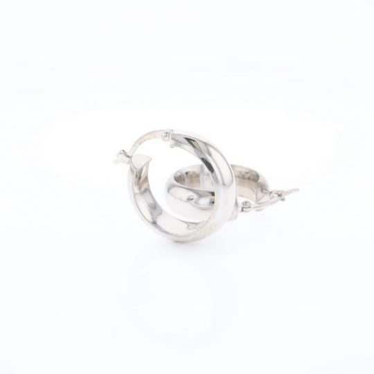 Hollow Round Tube Hoop Earrings