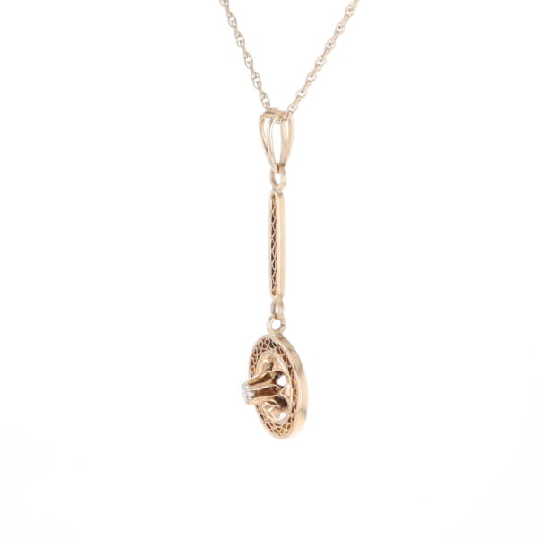 Buttercup Filigree Vintage Pendant