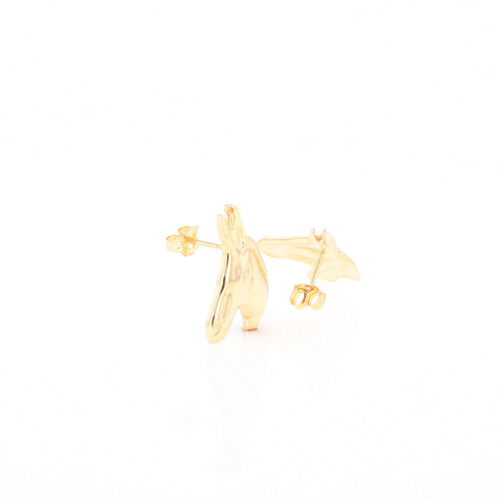 Gold Donkey Earrings