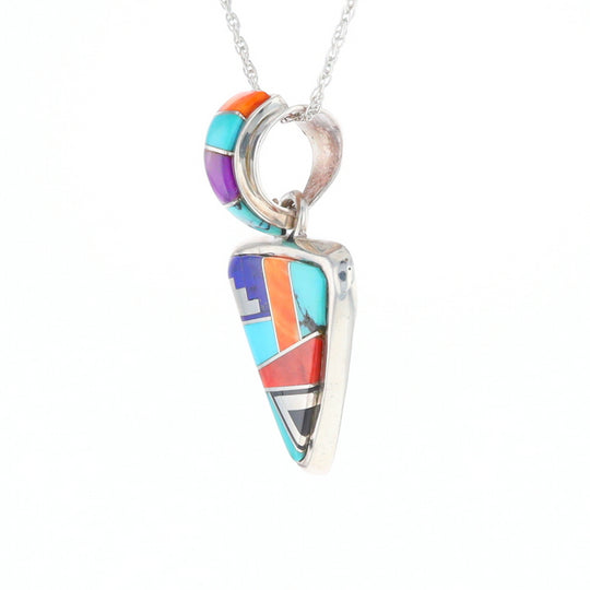 Triangle Native Inlaid Pendant