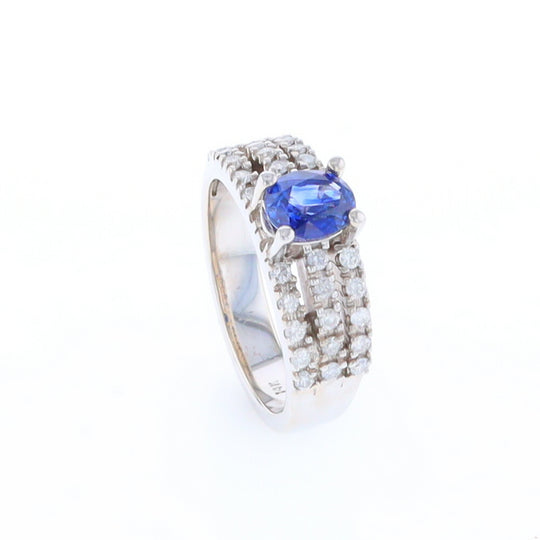 Sapphire Triple Band Ring