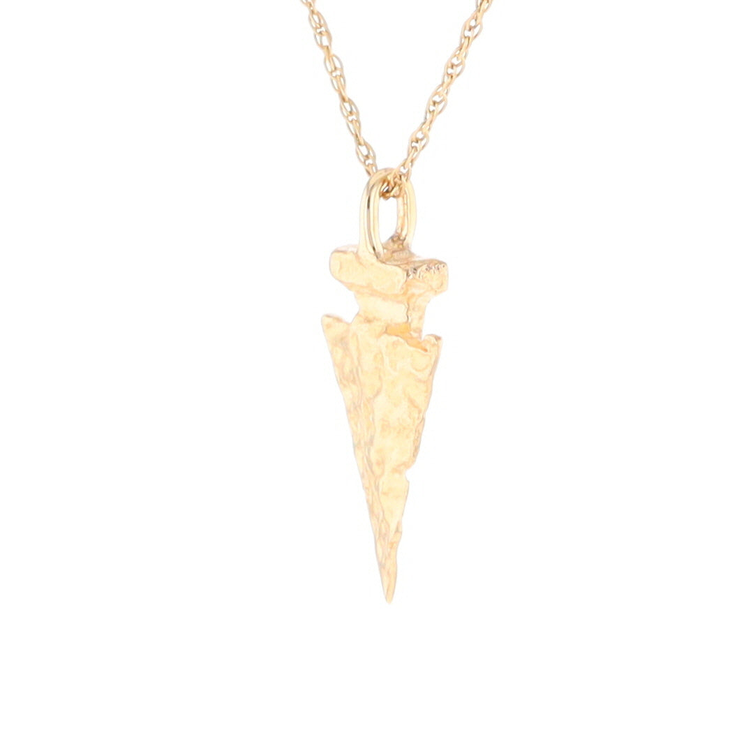 Gold Arrowhead Pendant